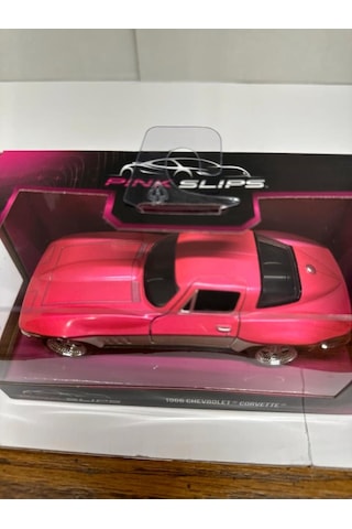 Jada Pınk Slıps-1966 Chevrolet Corvette 1/32 Model Araba