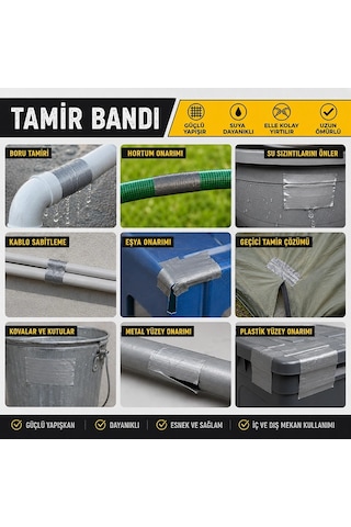 Sgs Tamir Bandı 48mm 10mt - Kırmızı