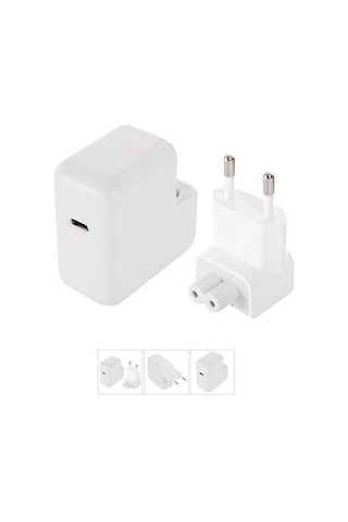 TME Apple Uyumlu MacBook 87W Usb Type C 20.4V 4.3A 14.5V 2A Şarj Aleti Adaptörü