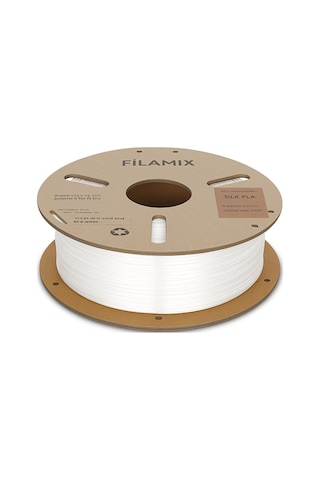 Filamix Silk Pla Beyaz 1kg İpeksi Parlaklık - Urhanshop Gönderimli