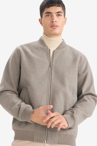 Defacto Regular Fit Kolej Yaka Bomber Astarlı Fermuarlı Kaşe Mont F7750ax26spbn84 Kahve-bn84