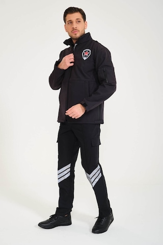 Yeni Tip Özel Güvenlik Softshell Mont Füme