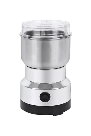 Hfambition 150w Elektrikli Inox Değirmen, 4 Bıçaklı Kahve/ilaç Tozlayıcı, 50-400ml Kapasite, Amerikan Standartı 110v Gümüş