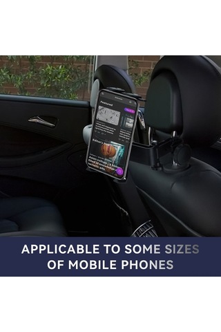 Sandwich Araba Koltuk Tablet Tutucu, 360 Döner, İpad Uyumlu, Kolay Kurulum, Seyahat İçin