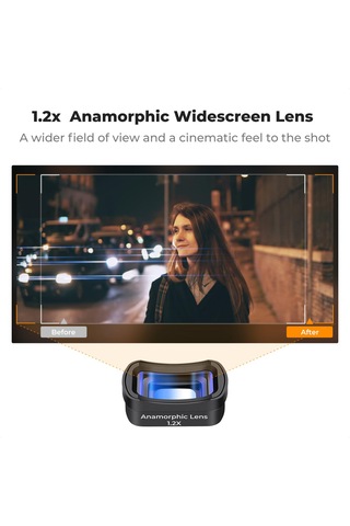 K&f Concept Magnetic 1.2x Anamorfik Lens Djı Osmo Pocket 3 Comb
