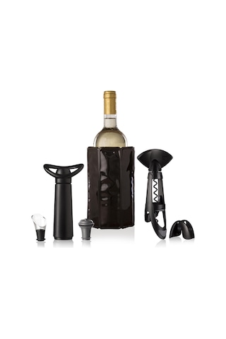 Vacu Vin Plus Şarap Seti 6 Parça - Kutulu - Siyah