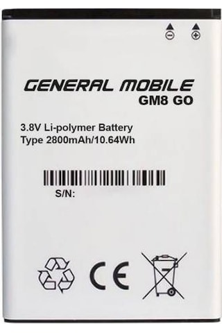 General Mobile Gm 6 Ds / Gm 8 Go / Gm 9 Go 3500 Mah Batarya