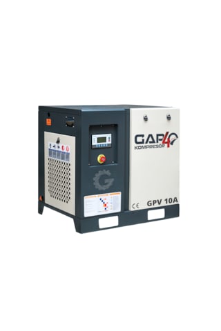 Vidalı Hava Kompresörü 10 Hp Tek Makine
