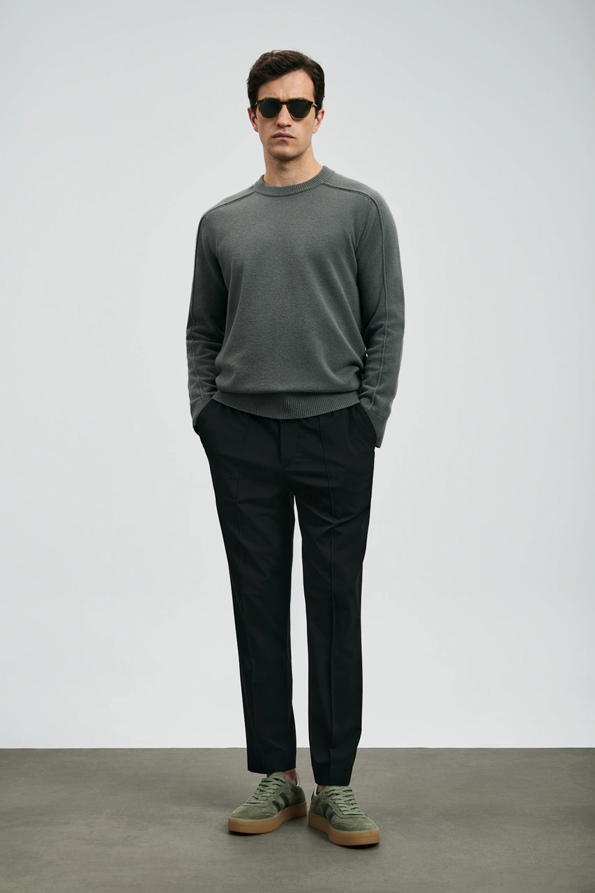 Lufian Les Erkek Kazak Duman Yeşili Duman Yeşili 112090160100692 Duman Yeşili