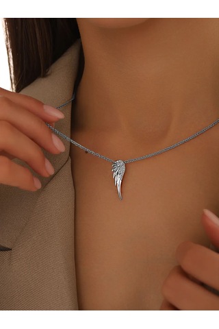 Serebranyj Dom 925 Ayar Gümüş Kanat Küpe Yoksulu 246724168