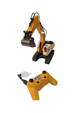 Uzaktan Kumandalı 680 Rotasyon Ekskavatör Premium Model Metal Hareketli Buharlı Oyuncak Çok Renkli