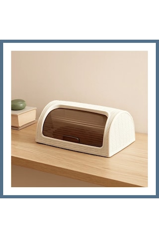 Buradabulabilirsin Sürgülü Kapak Ekmek Dolabı 420x274x180 Mm Beyaz Bbz