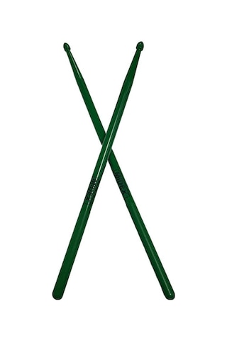 Midex Gfk-801gr 5a Bateri Baget Kırılmaz Polyemid Yeşil Renk Davul Bageti 5a Drumsticks