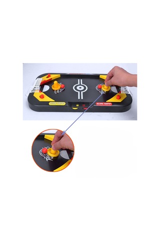 2'den 1 Mini Hokey Futbol Oyunu Arcade Style Buz Hokey Masası Oyun Aile Etkileşimli Spor Çocukları Eğlenceli Oyuncak Hediyeleri Çok Renkli