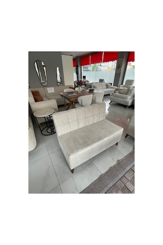 110 Cm Sandıklı Balkon Koltuğu Krem Krem