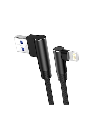 Usb To Lightning 3m 2.4a Kablo - Siyah