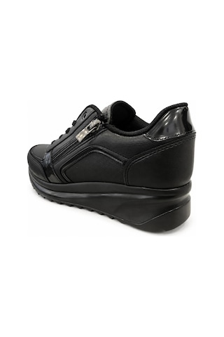 Wickers Dolgu Tabanlı Fermuarlı Sneaker Siyah