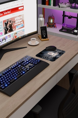Hollow Knight Silksong Dikişli Kauçuk Oyuncu Mousepad V5 - 22x18 Gaming Mouse Pad