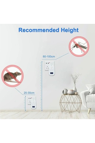 Lemestar Ses Dalgalı 6'lı Haşere Kovucu - Sinek, Böcek, Fare Ve Hamamböceği İçin Etkili Çözüm