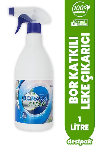 Boraksil Bor Katkılı Leke Çıkarıcı 1 Lt - Ekstra Kuvvetli - Çok Amaçlı - Kimyasalı Az Doğal İçerik