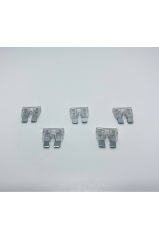 5 Adet 25 Amper Gri Standart Bıçak Sigorta 25a