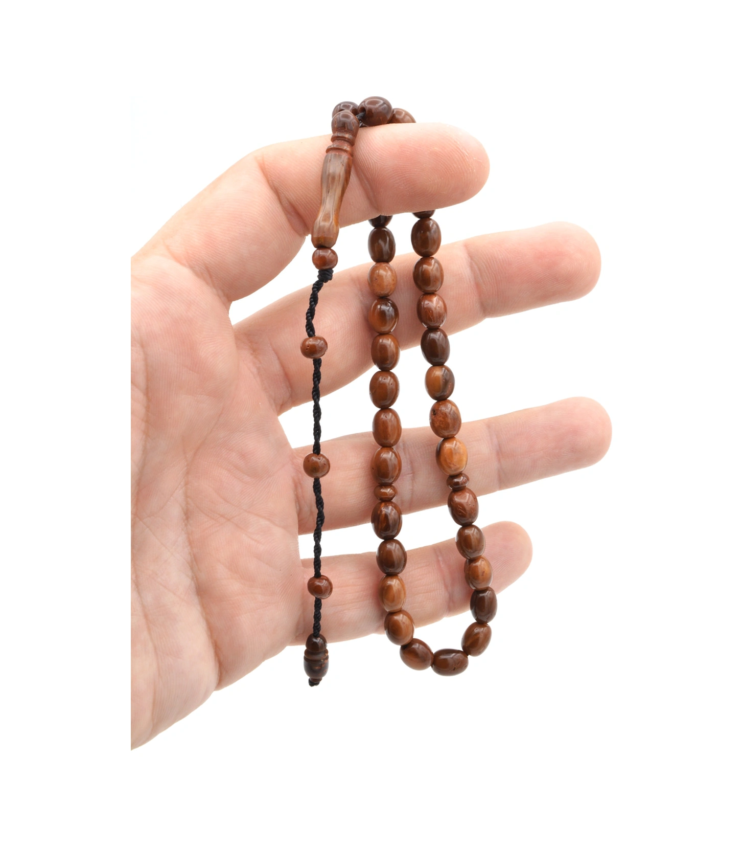 Sistemli Bilek Boy Kapsül Kesim Kuka Tesbih Kahverengi