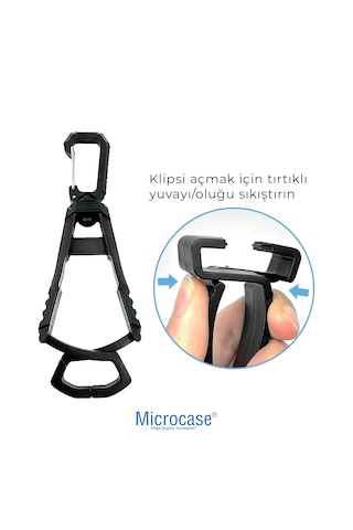 Microcase Taktik Askı Klipsi Dağcılık Ve Kamp Karabinasi Pantolon Kemeri Ve Sırt Çantası İçin Çok Amaçlı Tutucu Kanca 3 Adet - Al5882