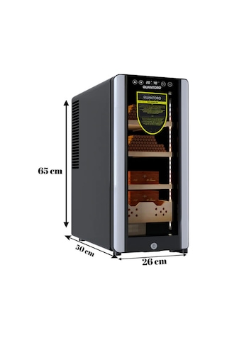 Quantoro Qcc-40-a Elektronik Nemlendirme & Soğutmalı Siyah Puro Dolabı - Qtr-005