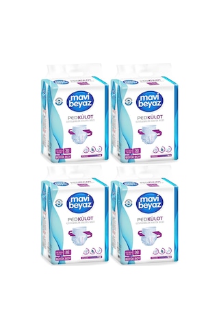 Mavi Beyaz Ped Külot Hasta Bezi Büyük Boy L 120 Adet