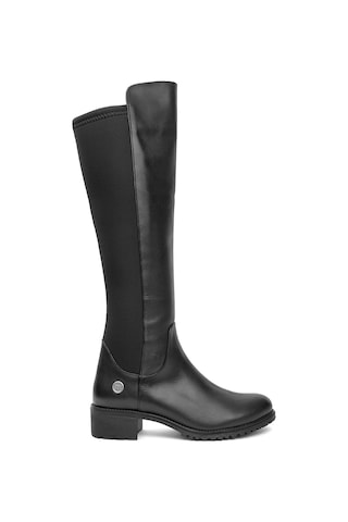 Mammamia D24kc-2100 - B Kadın Hakiki Deri Casual Çizme Siyah