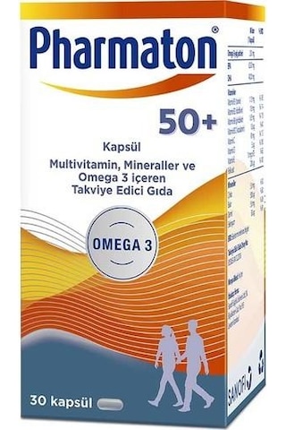 Pharmaton Essential Men 30 Kapsül Pharmaton 50 Plus 30 Kapsül