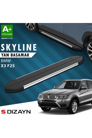 S-dizayn Bmw X3 F25 Skyline Krom Yan Basamak 193 Cm 2010-2017 A+ Kalite