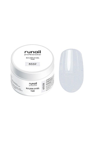 Runail Professional Protez Tırnak Jeli Uv Builder Gel Yki Silver Effect 15gr. 8559