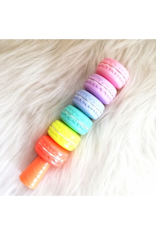 Makaron Fosforlu Kalem 6lı Çok Renkli