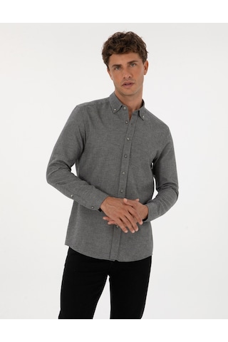 Pierre Cardin Erkek Gri Gömlek Desenli 50311562-vr024 Gri