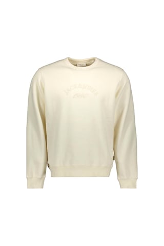Jack & Jones Jorbleecker Erkek Sweatshirt Beyaz