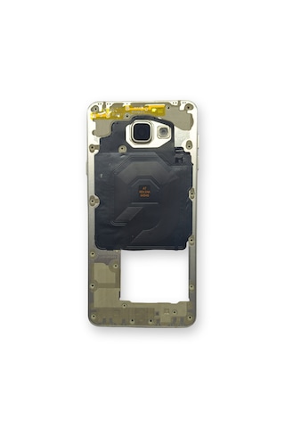 Samsung A710 Kasa Samsung Galaxy Uyumlu A7 2016 Gold Renk Orta Kasa Çıtalı On Off Ses Tuş Bordu Buzzer Hoparlör Kamera Lens