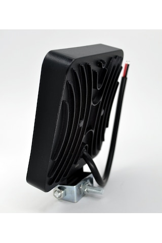 Beyaz Işık Çalışma Lambası 16 Led 12v - 24v 48w Kare Aluminyum Siyah Boyalı