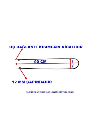 Ender Benmari 90cm Rekorlu Düz Rezistans 2500w 220v 8,5 Cr-ni