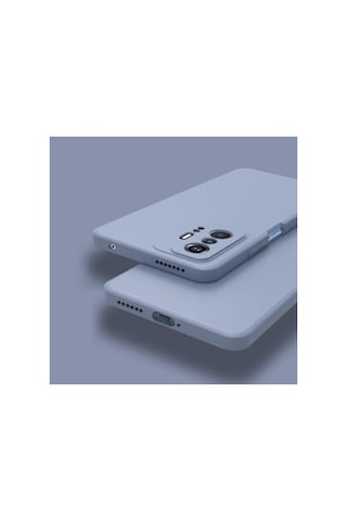 Xiaomi Mi 11t Ile Uyumlu Kılıf Lansman Içi Kadife Kamera Korumalı Silikon Case gri