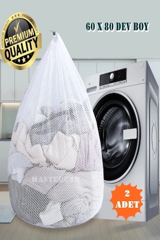 2 Adet Perde Ve Çamaşır Yıkama Filesi 60x80 Dev Boy Tül Perde Beyaz 2 Adet Perde Ve Çamaşır Yıkama Filesi 60x80 Dev Boy Tül Perde Beyaz