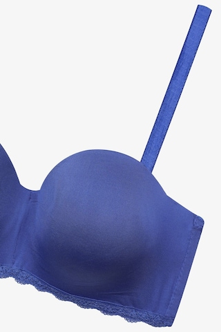 Kadın Dolgusuz Mikro Straplez Sütyen 80516 İndigo İndigo