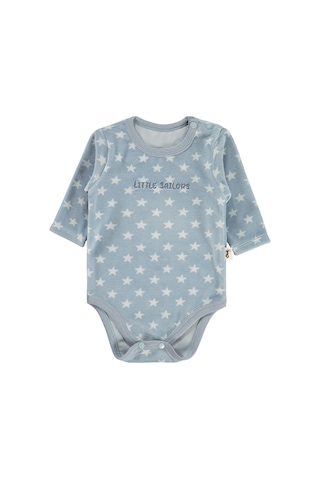 Civil Baby Little Star Nakışlı 1-18 Ay Çıtçıtlı Badi - Mavi