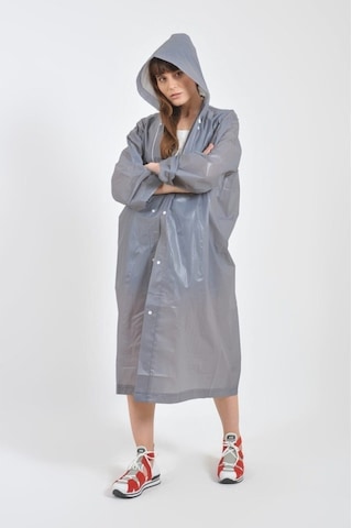 Unisex Gri Eva Kumaş Su Rüzgar Geçirmez Yağmurluk Çok Renkli