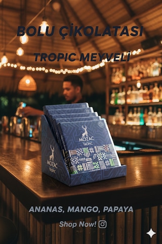 Tropikal Meyveli Sütlü Çikolata 5 Li Set Bolu Çikolatası- Gerçek Ananas, Mango Ve Papaya