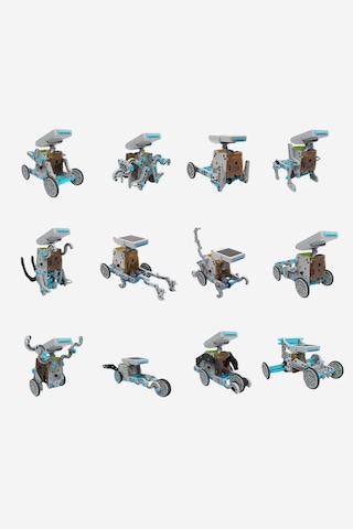 Discovery Güneş Enerjili Robot Seti, 12 Tasarım Ve 197 Parça Stem Oyuncağı Akıllı Oyuncaklar