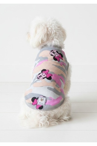 Miniş Camo Minnie Küçük Irk Köpek Kolsuz Sweatshirt-21577