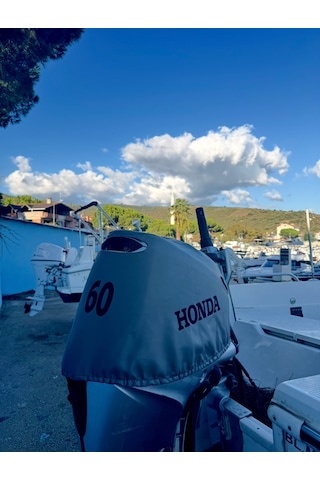 Tekne Motor Kılıfı Dıştan Takma Marin Deri Honda 60 Hp