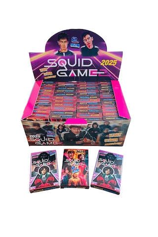 Squid Game 2 Karakter Kartları Stickerlı 48 Kutu 288 Kart