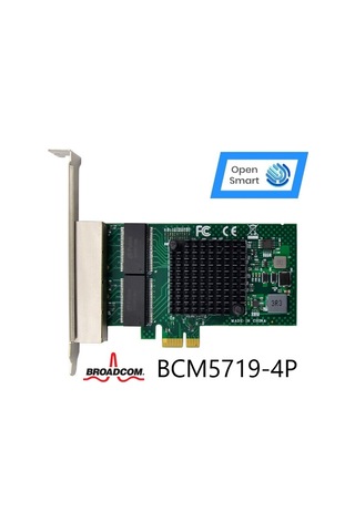 Open Smart 4 Port Broadcom BCM5719-4P Ethernet Kart - OPS7209BCM